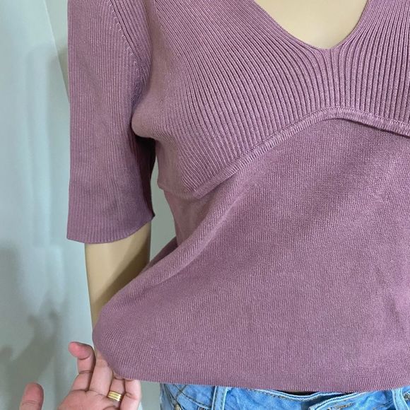 SUZY SHIER TOP DUSTY PINK TOP - Picture 4 of 5